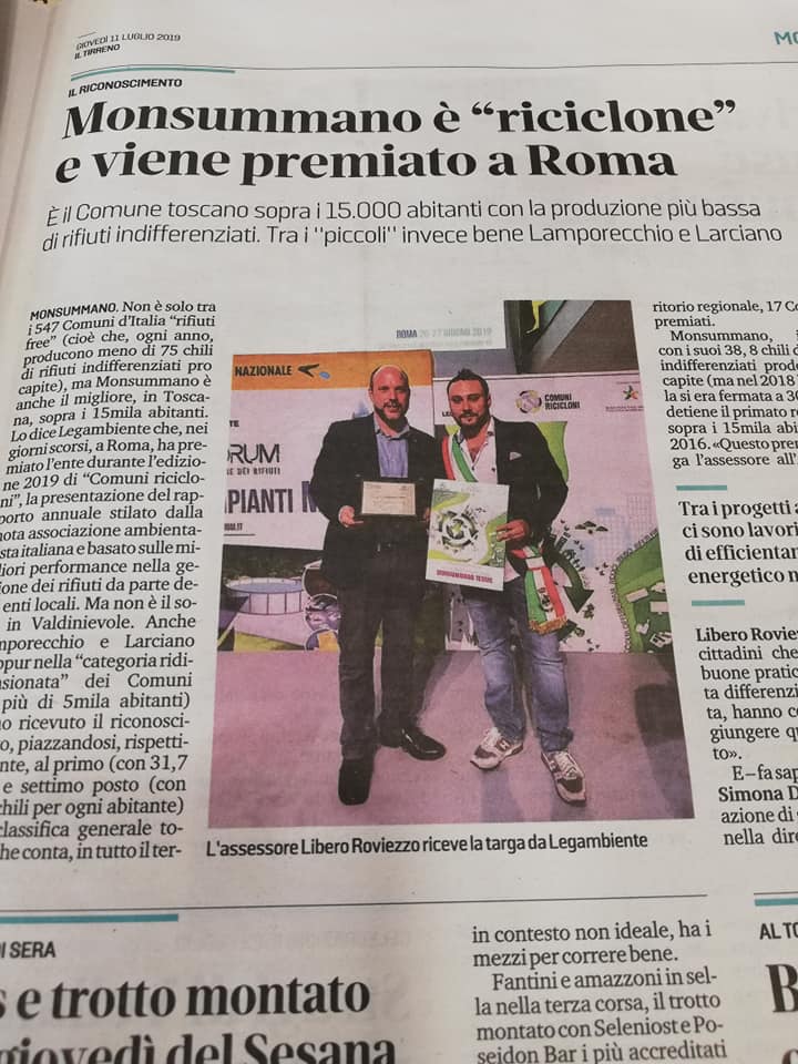 Articolo "Il Tirreno"